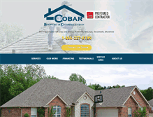 Tablet Screenshot of cobarroofing.com